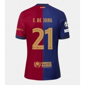 Billiga Barcelona Frenkie de Jong #21 Hemmatröja 2024-25 Kortärmad